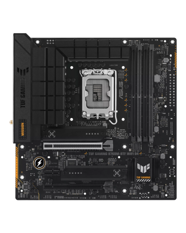 Материнская плата ASUS TUF GAMING B760M-BTF WIFI D4 LGA1700 mATX 4xDDR4 2xPCIEx16 PCIEx1 3xM.2 DP HDMI 2.5GLAN WiFi 6