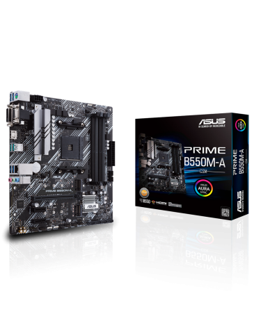 Материнская плата ASUS PRIME B550M-A/CSM AM4 mATX 4xDDR4 PCIEx16 2xPCIEx1 2xM.2 HDMI DVI VGA GLAN