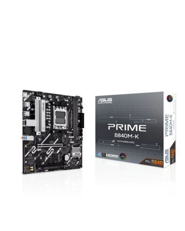 Материнская плата ASUS PRIME B840M-K AM5 mATX 2xDDR5 2xPCIEx16 2xM.2 HDMI 2.5GLAN