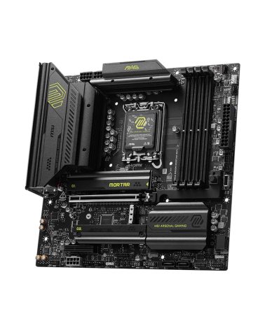 Материнская плата MSI MAG B860M MORTAR WIFI B860, LGA1851, 4*DDR5, 1*PCIEx16, 1*PCIEx4, 3*M.2, 2*TypeC, 3*USB3.2Gen2, 2*USB3.2 G