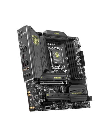 Материнская плата MSI MAG B860M MORTAR WIFI B860, LGA1851, 4*DDR5, 1*PCIEx16, 1*PCIEx4, 3*M.2, 2*TypeC, 3*USB3.2Gen2, 2*USB3.2 G