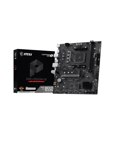 Материнская плата MSI PRO B550M-B B550, AM4, 2*DDR4, 1*PCIEx16, 2*M.2, 1*TypeC, 6*USB3.2 Gen1, 6*USB2.0,  4*SATA3, 1G, DP, HDMI,