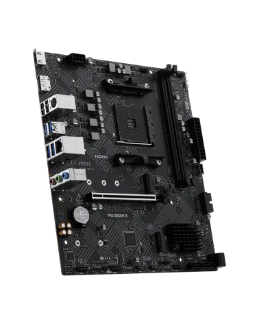 Материнская плата MSI PRO B550M-B B550, AM4, 2*DDR4, 1*PCIEx16, 2*M.2, 1*TypeC, 6*USB3.2 Gen1, 6*USB2.0,  4*SATA3, 1G, DP, HDMI,