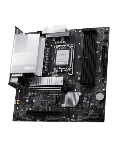 Материнская плата MSI PRO B860M-P WIFI6E B860, LGA1851, 4*DDR5, 2*PCIEx16, 2*M.2, 1*TypeC, 5*USB3.2Gen1, 6*USB2.0, 4*SATA3, 2.5G
