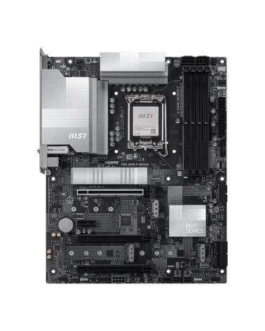Материнская плата MSI PRO Z890-P WIFI6E Z890, LGA1851, 4*DDR5, 3*PCIEx16, 1*PCIEx1, 4*M.2, 2*TypeC, 1*USB3.2 Gen2, 6*USB3.2 Gen1