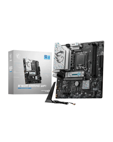Материнская плата MSI B760M GAMING WIFI B760, LGA1700, 2*DDR5, 1*PCIEx16, 1*PCIEx1, 2*M.2, 6*USB3.2Gen1, 6*USB2.0, 4*SATA3.0, 2.