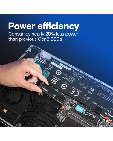 Твердотельный накопитель SSD Crucial P510 2TB PCIe Gen5 NVMe M.2 SSD CT2000P510SSD8