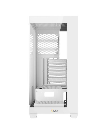 Корпус для ПК Case Ocypus Gamma C72 WH ATX / win / white / no PSU / Tempered Glass