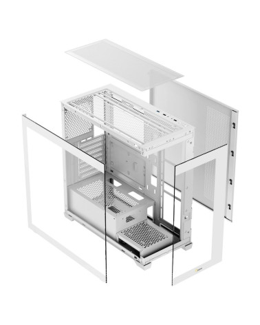 Корпус для ПК Case Ocypus Gamma C72 WH ATX / win / white / no PSU / Tempered Glass