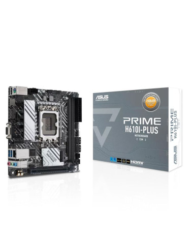 Материнская плата ASUS PRIME H610I-PLUS-CSM LGA1700 mini-ITX 2xDDR5 PCIEx16 M.2 DP HDMI VGA GLAN