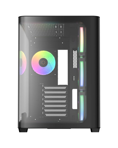 Корпус для ПК Ocypus Iota-C70-BKD400CD-GL Case Iota C70 BK Curve ARGB Digital ATX / win / black /