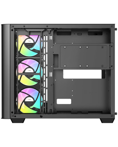 Корпус для ПК Ocypus Iota-C70-BKD400CD-GL Case Iota C70 BK Curve ARGB Digital ATX / win / black /
