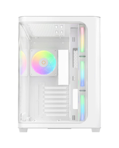 Корпус для ПК Ocypus Iota-C70-WHD400CD-GL Case Iota C70 WH Curve ARGB Digital ATX / win / white / 6 ARGB fans / / no PSU / Tempe