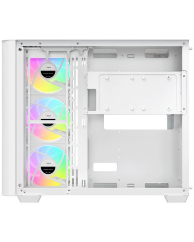 Корпус для ПК Ocypus Iota-C70-WHD400CD-GL Case Iota C70 WH Curve ARGB Digital ATX / win / white / 6 ARGB fans / / no PSU / Tempe