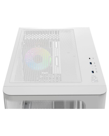Корпус для ПК Ocypus Iota-C70-WHD400CD-GL Case Iota C70 WH Curve ARGB Digital ATX / win / white / 6 ARGB fans / / no PSU / Tempe
