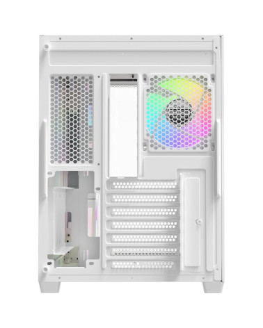 Корпус для ПК Ocypus Iota-C70-WHD400CD-GL Case Iota C70 WH Curve ARGB Digital ATX / win / white / 6 ARGB fans / / no PSU / Tempe