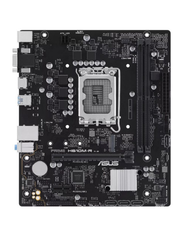 Материнская плата ASUS PRIME H610M-R-SI LGA1700 mATX 2xDDR5 PCIEx16 PCIEx1 M.2 DP HDMI VGA GLAN