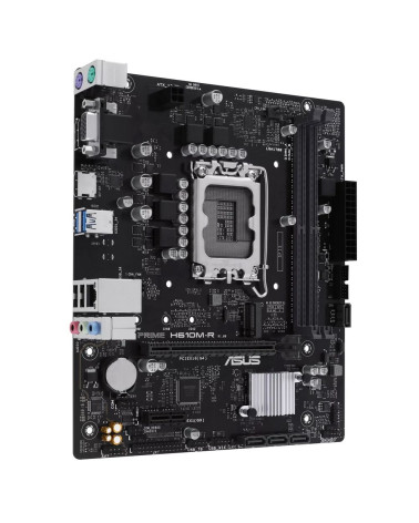 Материнская плата ASUS PRIME H610M-R-SI LGA1700 mATX 2xDDR5 PCIEx16 PCIEx1 M.2 DP HDMI VGA GLAN