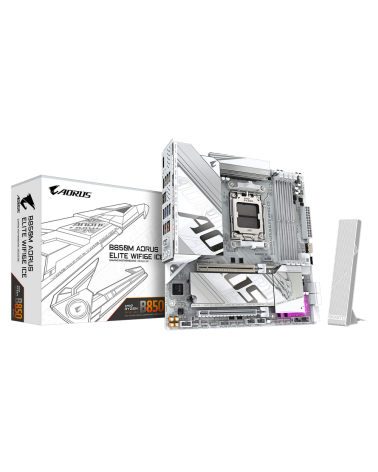 Материнская плата Gigabyte B850M AORUS ELITE WIFI6E ICE, RTL