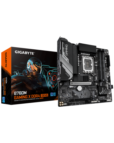 Материнская плата Gigabyte B760M GAMING X DDR4 GEN5 B760, LGA1700, 4xDDR4, 2*PCI-Ex16, 2*M.2, 1*Type-C, 5*USB3.2Gen1, 9*USB2.0, 
