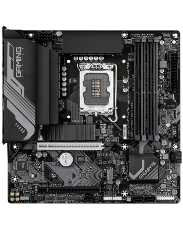 Материнская плата Gigabyte B760M GAMING X DDR4 GEN5 B760, LGA1700, 4xDDR4, 2*PCI-Ex16, 2*M.2, 1*Type-C, 5*USB3.2Gen1, 9*USB2.0, 
