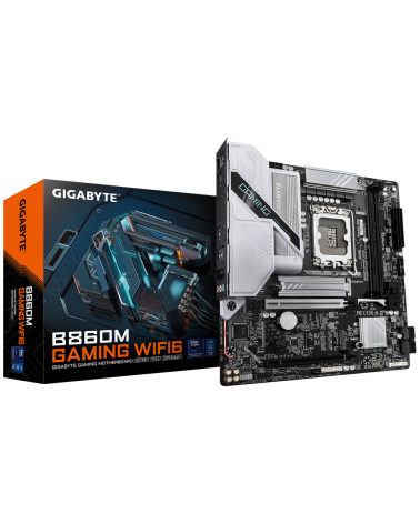 Материнская плата Gigabyte B860M GAMING WIFI6 B860, LGA1851, 2*DDR5, 2*PCIEx16, 2*M.2, 1*TypeC, 5*USB3.2Gen1, 7*USB2.0, 4*SATA3.