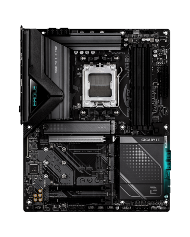 Материнская плата Gigabyte X870E EAGLE WIFI7 X870, AM5, 4xDDR5, 3*PCI-Ex16, 4*M.2, 1*TypeC, 2*USB3.2Gen2, 8*USB3.2Gen1, 8*USB2.0