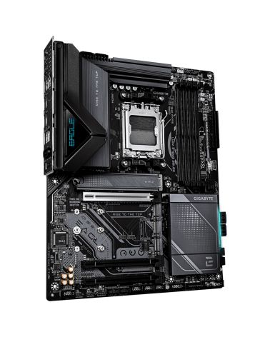 Материнская плата Gigabyte X870E EAGLE WIFI7 X870, AM5, 4xDDR5, 3*PCI-Ex16, 4*M.2, 1*TypeC, 2*USB3.2Gen2, 8*USB3.2Gen1, 8*USB2.0