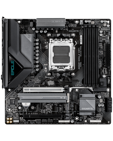 Материнская плата Gigabyte B850M EAGLE WIFI7 B850, AM5, 4xDDR5, 2*PCIEx16, 2*M.2, 2*TypeC, 1*USB3.2Gen2, 4*USB3.2Gen1, 8*USB2.0,