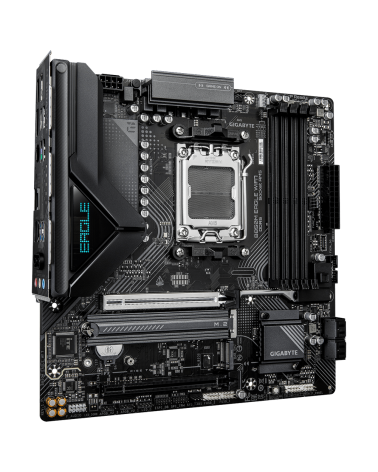 Материнская плата Gigabyte B850M EAGLE WIFI7 B850, AM5, 4xDDR5, 2*PCIEx16, 2*M.2, 2*TypeC, 1*USB3.2Gen2, 4*USB3.2Gen1, 8*USB2.0,