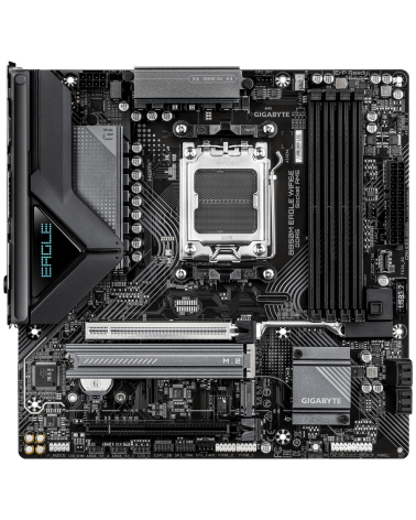 Материнская плата Gigabyte B850M EAGLE WIFI6E B850, AM5, 4xDDR5, 2*PCIEx16, 2*M.2, 2*TypeC, 1*USB3.2Gen2, 4*USB3.2Gen1, 8*USB2.0