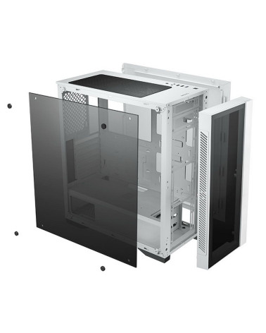 Корпус Deepcool MATREXX 55 V3 ADD-RGB WH 3F White, E-ATX, CPU Height 160mm, VGA max 370mm, USB 2.0 x 2, USB 3.0 x 1, Audio x 1, 