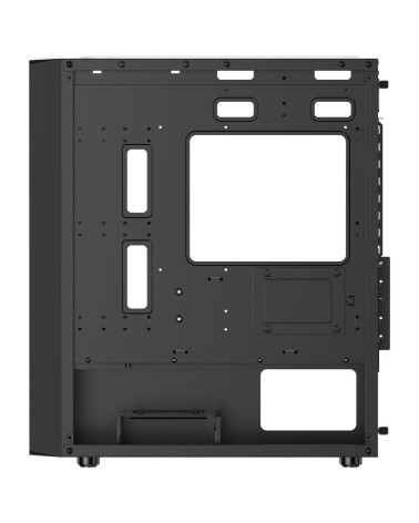 Корпус для ПК Ocypus Gamma-C50-BKG400XX-GL Case Gamma C50 BK ARGB mATX / win / black / 4 ARGB fans / noPSU