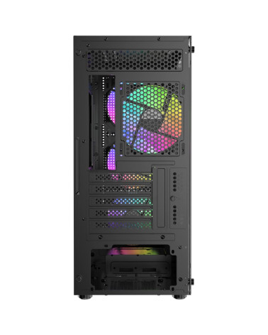 Корпус для ПК Ocypus Gamma-C50-BKG400XX-GL Case Gamma C50 BK ARGB mATX / win / black / 4 ARGB fans / noPSU