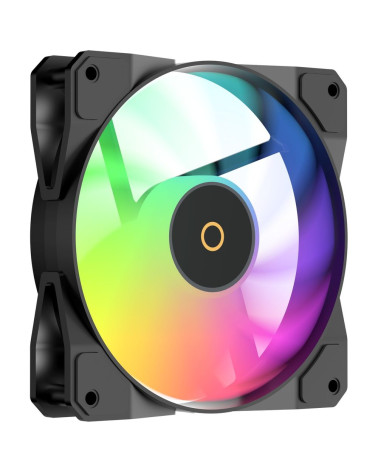 Корпус для ПК Ocypus Gamma-C50-BKG400XX-GL Case Gamma C50 BK ARGB mATX / win / black / 4 ARGB fans / noPSU