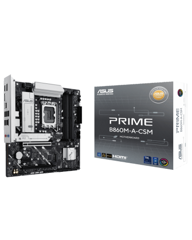 Материнская плата ASUS PRIME B860M-A-CSM LGA1851 mATX 4xDDR5 2xPCIEx16 PCIEx1 2xM.2 USB-C 2xDP HDMI 2.5GLAN