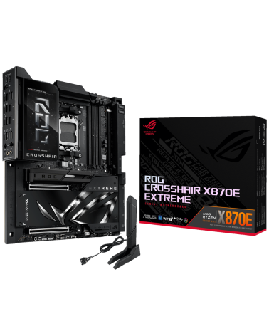Материнская плата ASUS ROG CROSSHAIR X870E EXTREME AM5 E-ATX 4xDDR5 2xPCIEx16 5xM.2 4xUSB-C HDMI 5GLAN 10GLAN Wi-Fi 7