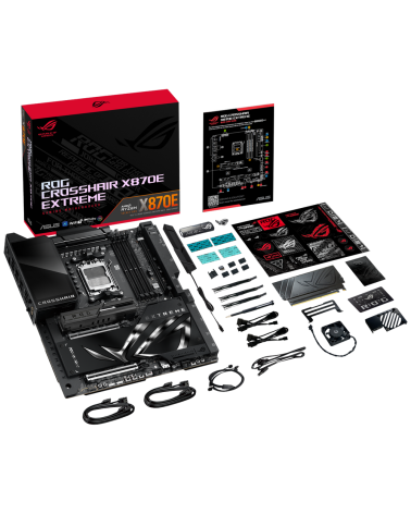 Материнская плата ASUS ROG CROSSHAIR X870E EXTREME AM5 E-ATX 4xDDR5 2xPCIEx16 5xM.2 4xUSB-C HDMI 5GLAN 10GLAN Wi-Fi 7
