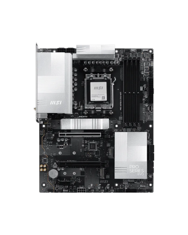Материнская плата MSI PRO X870E-S EVO WIFI X870E, AM5, 4*DDR5, 2*PCIEx16, 1*PCIEx1, 3*M.2, 2*TypeC, 2*USB3.2Gen2, 6*USB3.2Gen1, 