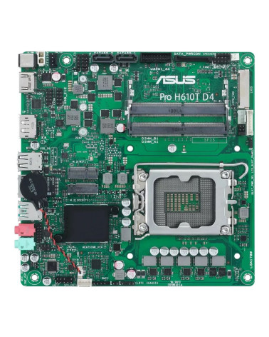 Материнская плата ASUS PRO H610T D4-CSM LGA1700 mini-ITX 2xDDR4 M.2 DP HDMI GLAN (679851)