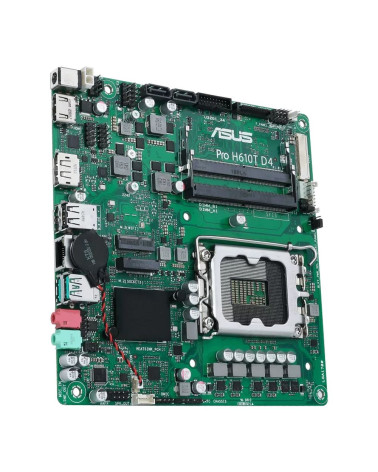 Материнская плата ASUS PRO H610T D4-CSM LGA1700 mini-ITX 2xDDR4 M.2 DP HDMI GLAN (679851)