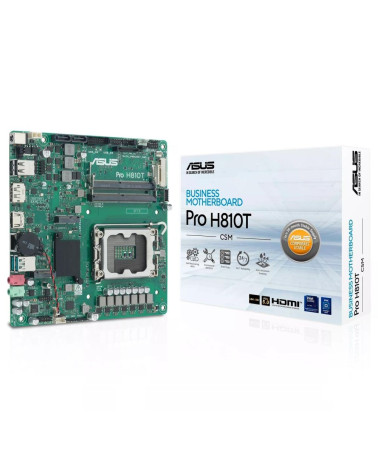Материнская плата ASUS PRO H810T-CSM LGA1851 mini-ITX 2xDDR5 M.2 DP HDMI GLAN