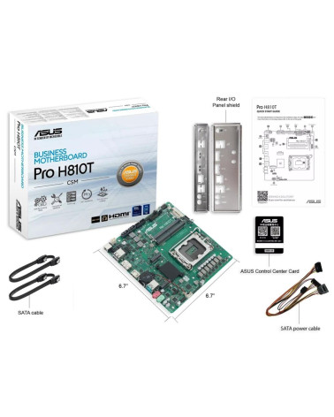 Материнская плата ASUS PRO H810T-CSM LGA1851 mini-ITX 2xDDR5 M.2 DP HDMI GLAN