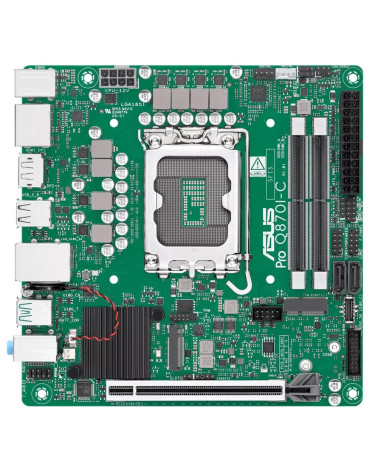 Материнская плата ASUS PRO Q870I-C-CSM LGA1851 mini-ITX 2xDDR5 PCIEx16 M.2 USB-C 2xDP HDMI GLAN