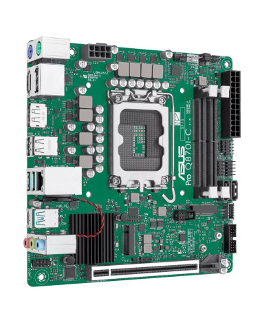 Материнская плата ASUS PRO Q870I-C-CSM LGA1851 mini-ITX 2xDDR5 PCIEx16 M.2 USB-C 2xDP HDMI GLAN