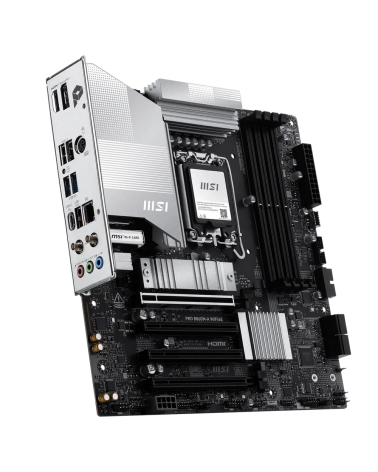 Материнская плата MSI PRO B860M-A WIFI6E B860, LGA1851, 4*DDR5, 4*PCIEx16, 3*M.2, 2*TypeC, 1*USB3.2Gen2, 6*USB3.2Gen1, 6*USB2.0,