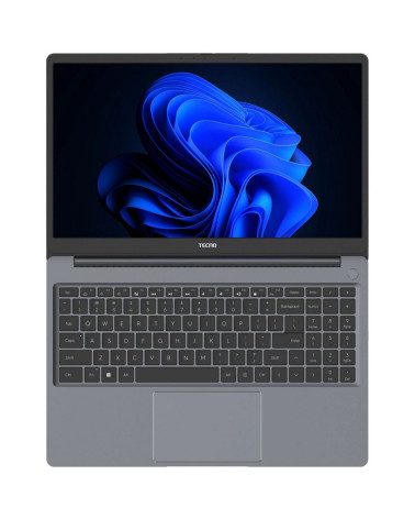Ноутбук TECNO MegaBook K15SDA AMD Ryzen 5 7430U/16Gb (2*8 D4)/SSD512Gb/15.6"/IPS/FHD/1920x1080/60Hz/Win11/RJ-45/Grey/1.75kg