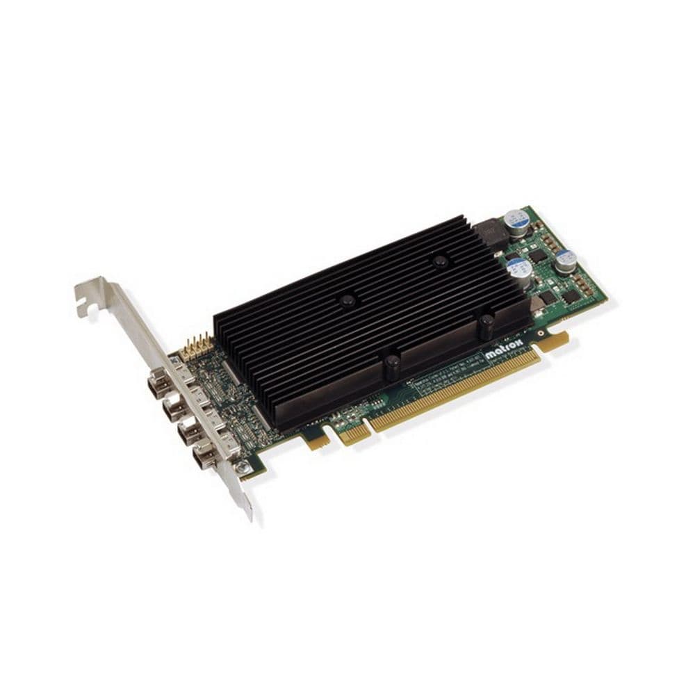 Видеокарта Matrox (M9148-E1024LAF) M9148 LP PCIe x16 PCI-Ex16, 1024MB, 4 x Mini DisplayPort, Low Profile Bracket, Max DP Res.- 2560x1600, Max DVI Res.- 1920x1200, Adapters- 4xMini DisplayPort to DisplayPort, 4xDisplayPort to DVI, RTL