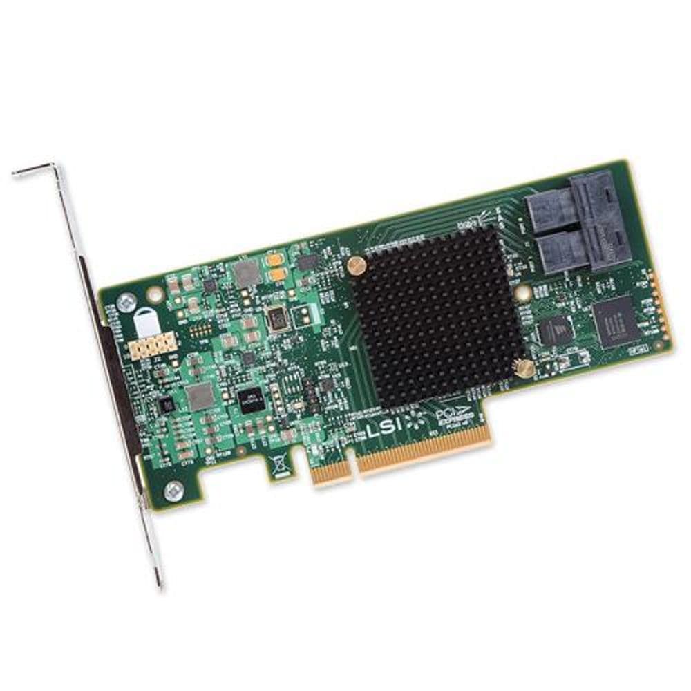 HBA-адаптер Broadcom LSI SAS 9300-8I SGL (LSI00344 / H5-25573-00) PCIe 3.0 x8 LP, SAS/SATA 12G HBA, 8port(2*int SFF8643), 3008 IOC