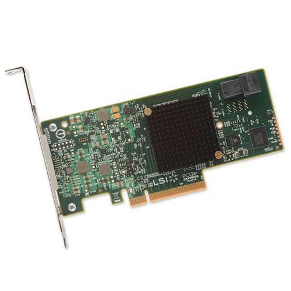 HBA-адаптер Broadcom LSI SAS 9300-4I SGL (LSI00346 / H5-25473-00) PCIe 3.0 x8 LP, SAS/SATA 12G HBA, 4port(1*int SFF8643), 3008 IOC